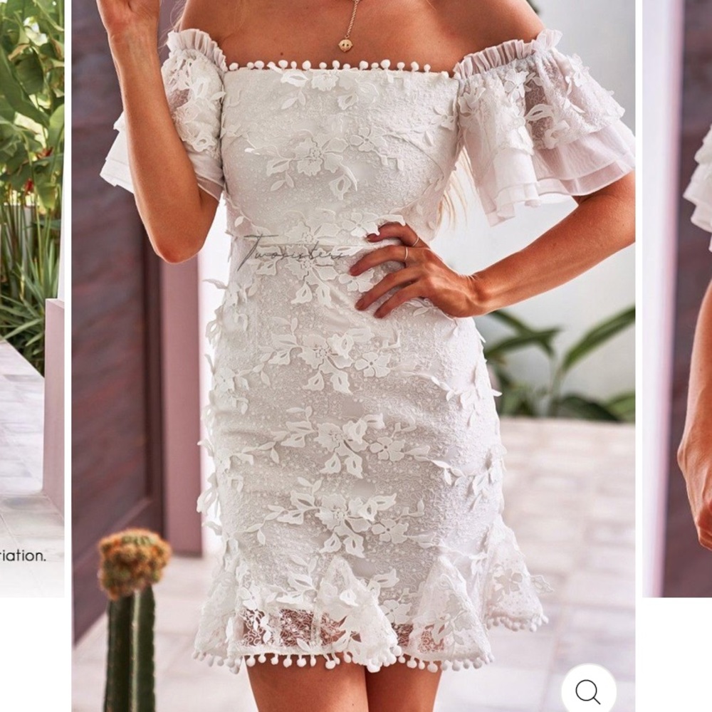 Jaus Beatrice Dress - White (XS)